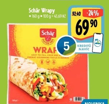 Wraps bez lepku Schär