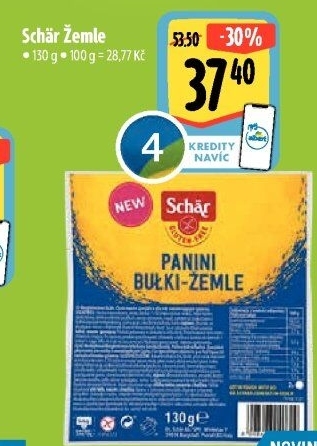 Žemle bez lepku Schär