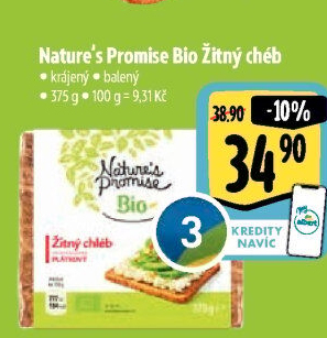 Žitný chléb bio Nature'