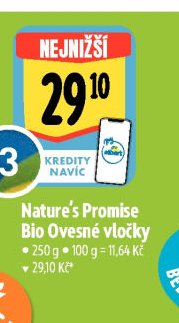 Nature's Promise Bio Ovesné vločky