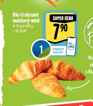 Bio Croissant máslový mini