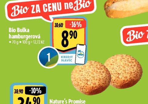 Bio Bulka hamburgerová