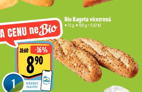 Bio Bageta vícezrnná