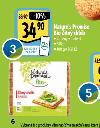 Nature's Promise Bio Žitný chléb