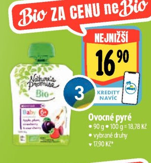 Nature's Promise Bio Ovocné pyré