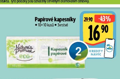 Nature's Promise eco Papírové kapesníky