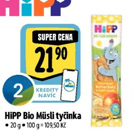 HiPP Bio Müsli tyčinka