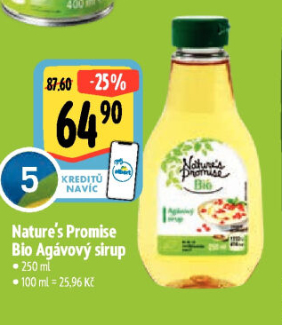 Agávový sirup bio Nature'