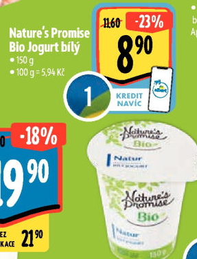 Bílý jogurt Bio Nature'