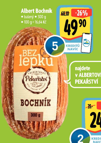 Bochník bez lepku Albert