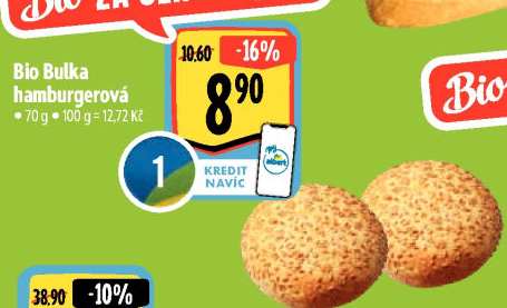 Bulka na hamburger bio