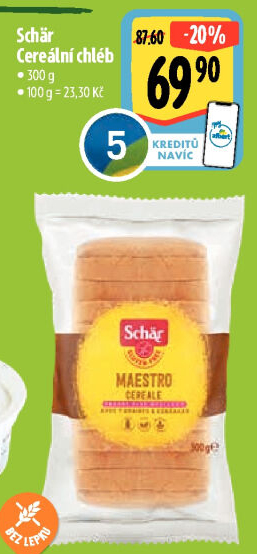 Chléb bez lepku cereální Maestro Schär
