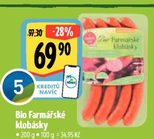 Farmářské klobásky bio Ponnath