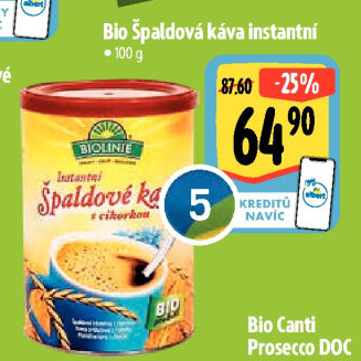 Instantní káva špaldová Biolinie