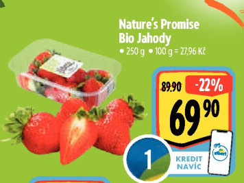 Jahody bio Nature'