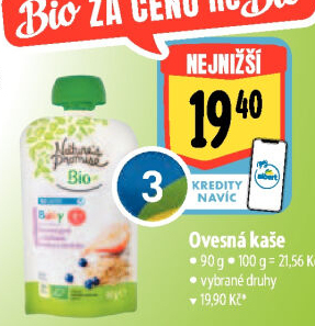 Kapsička do ručičky Kašička ovesná bio Baby Nature'