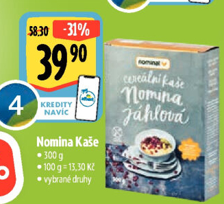 Kaše bez lepku Nomina Nominal