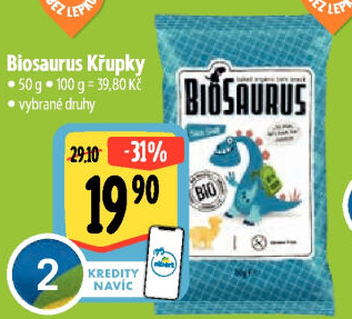 Křupky kukuřičné bez lepku Biosaurus