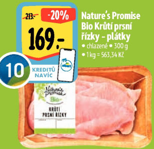 Krůtí prsní řízky bio Nature'