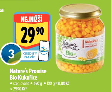 Kukuřice bio Nature'