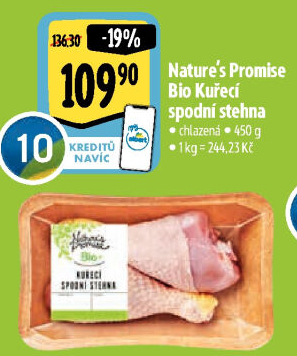 Kuřecí stehna bio Nature'