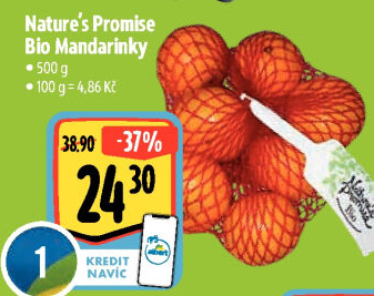 Mandarinky bio Nature'