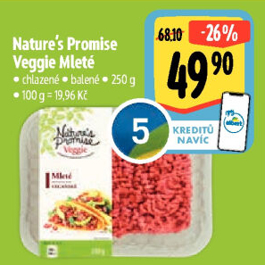 Mleté maso Veggie Nature'