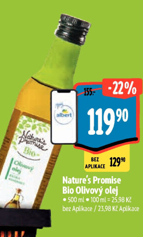Olivový olej bio Nature'