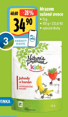 Ovoce sušené mrazem Kids Nature'
