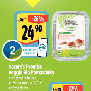 Pomazánky Veggie Bio Nature'