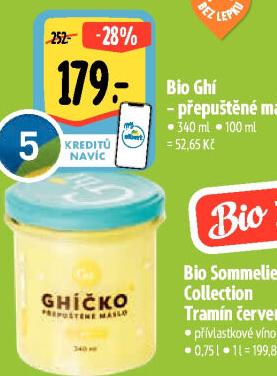 Přepuštěné máslo bio Ghí