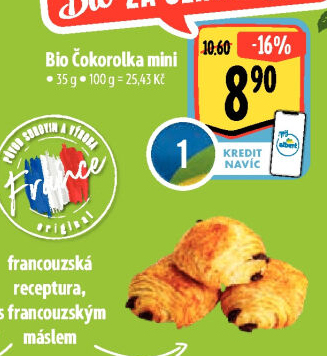 Rolka čokoládová bio