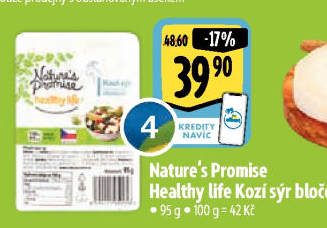 Sýr kozí přírodní Healthy life Nature'