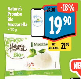 Sýr Mozzarella bio Nature'