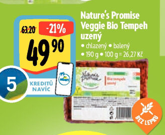 Tempeh uzený bio Veggie Nature'