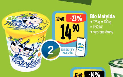 Tvaroh s jogurtem bio Matylda Milko