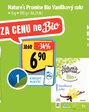 Vanilkový cukr bio Nature'