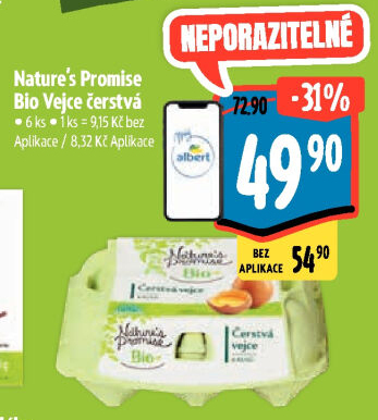 Vejce bio Nature'