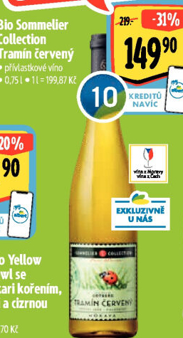 Víno Tramín červený Bio Sommelier Collection - přívlastkové