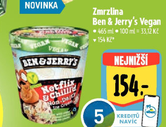Zmrzlina v kelímku Vegan Ben&amp