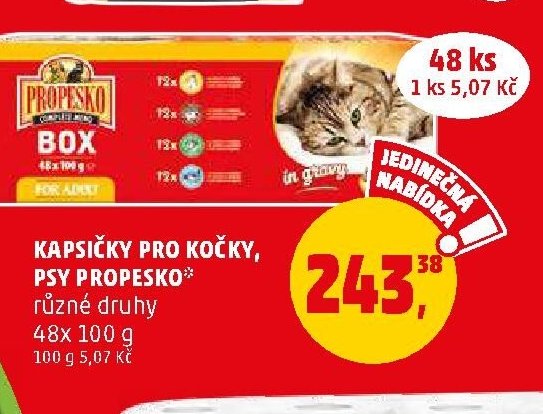 Kapsičky pro kočky, psy Propesko