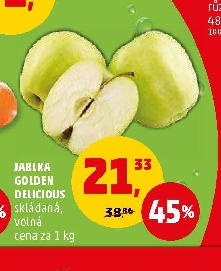 Jablka Golden Delicious