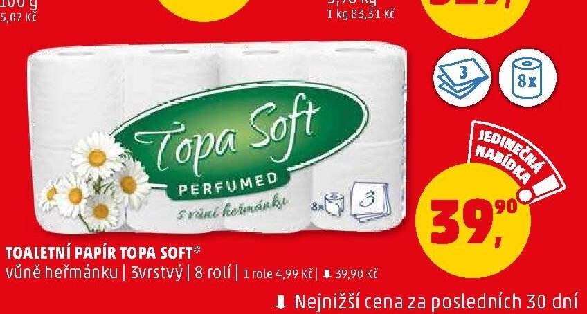 Toaletní papír Topa Soft