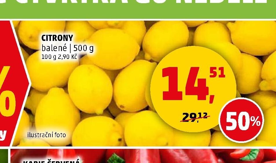 CITRONY balené