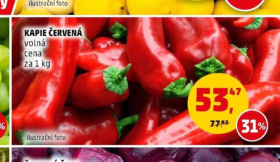 KAPIE ČERVENÁ volná