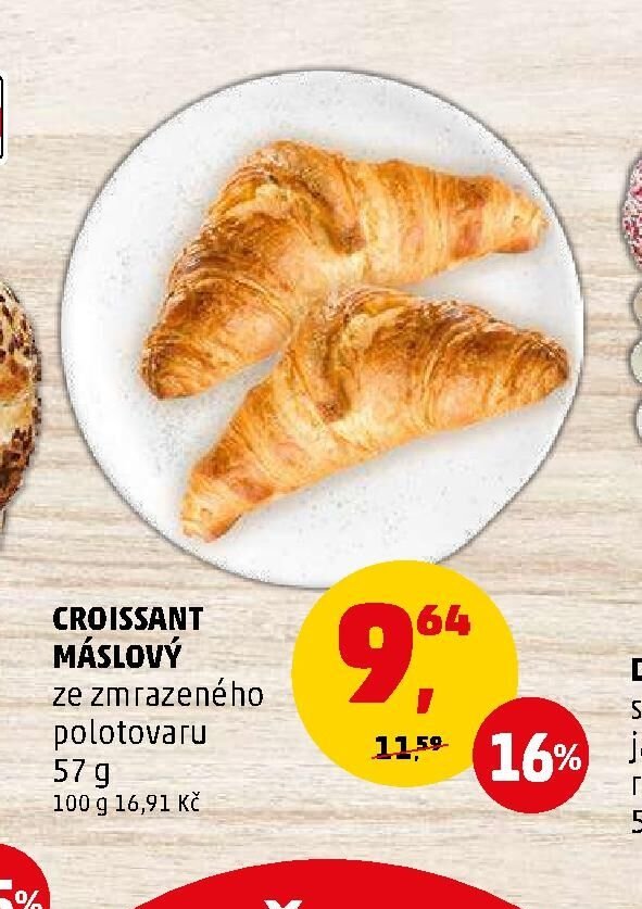 CROISSANT MÁSLOVÝ ze zmrazeného polotovaru