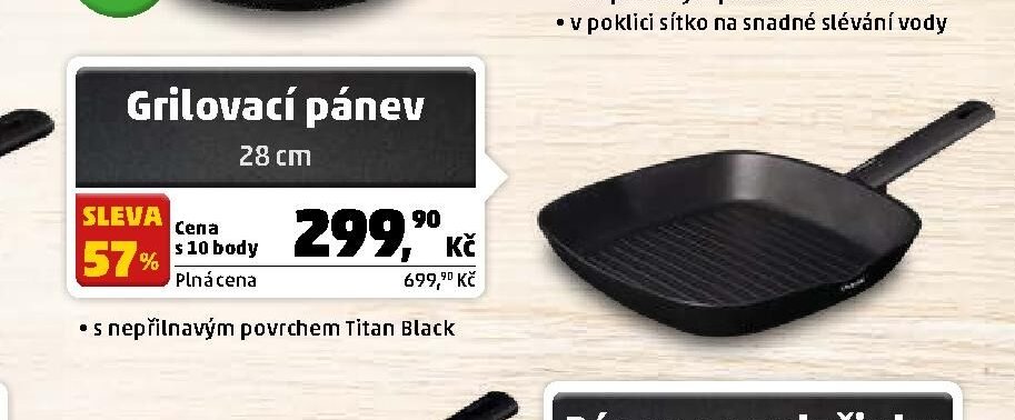Grilovací pánev 28 cm
