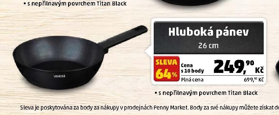 Hluboká pánev 26 cm