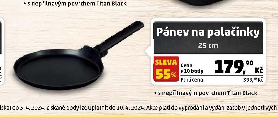 Pánev na palačinky 25 cm