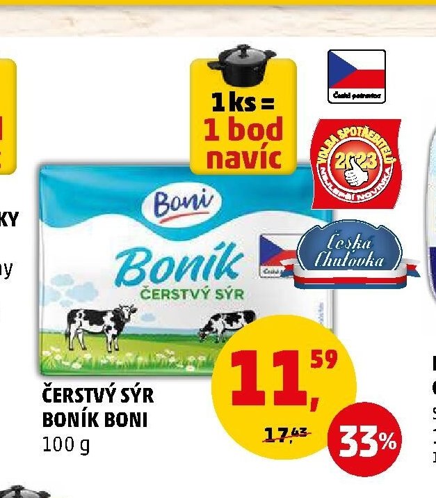 Čerstvý sýr Bonik Boni